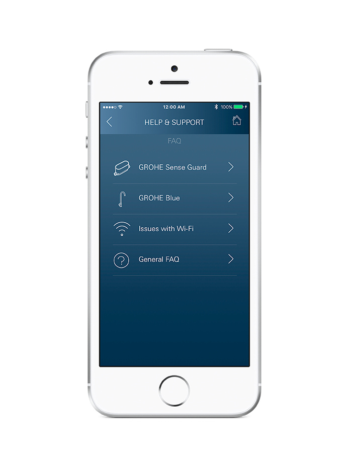 grohe App on Phone